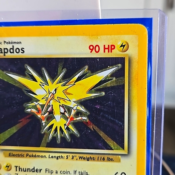 Vintage 1999 ZAPDOS Holo Rare 16/102 Base Set - Picture 4 of 8